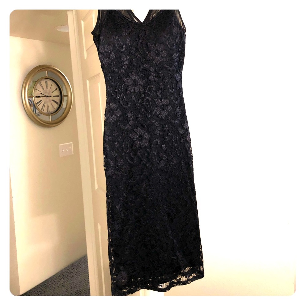 Black lace dress!
